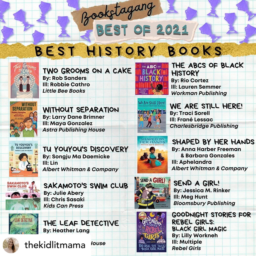 SongjuDaemicke's tweet photo. I’m so thrilled that Tu Youyou’s Discovery has been selected as one of the BookStagang Best of 2021 PB, Best History Books. @albertwhitman @picturebookpals #kidlit #nonfiction #STEM #AAPI #womeninSTEM #ReadLocalIllinois #awfallbooks
🎉🎉🎉 https://t.co/mkHb5wBIvy
