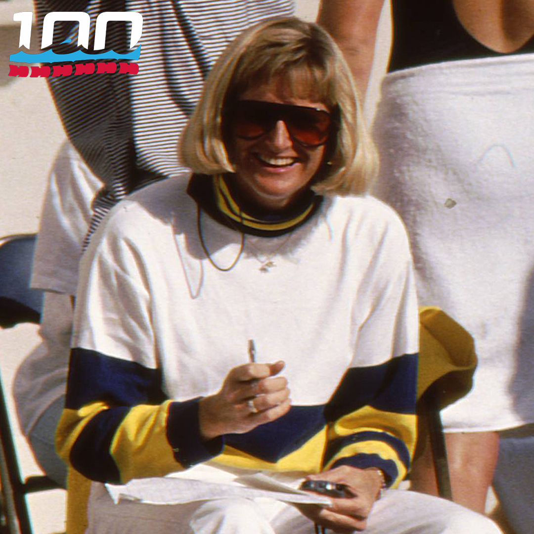CalWSwim's tweet photo. Two of the all-time greats: Congrats to Teri McKeever and Karen Moe Humphreys on being selected to the CSCAA's 100 greatest coaches list! #GoBears #CSCAA100 🐐🐐 https://t.co/VXioVFJ6Uh