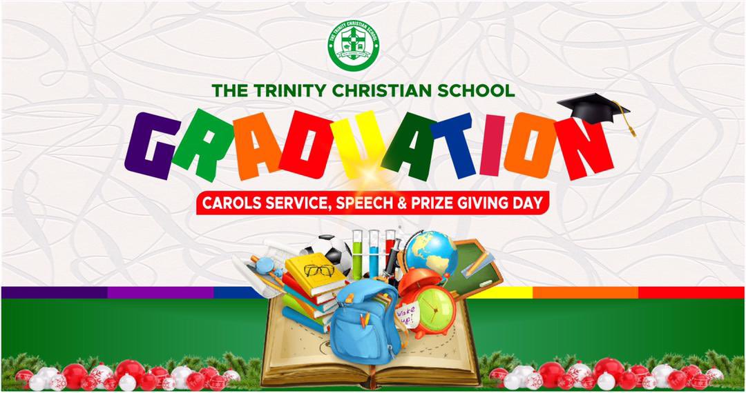 TTCS_Gh's tweet photo. Dear Parents,
Join us for our 2021 Graduation, Speech and Prize giving day and Carols Service at 9am on Saturday 11th December 2021 at the school premises. 
#TheTrinity #TCS #graduation2021 https://t.co/7ST1obtLM5