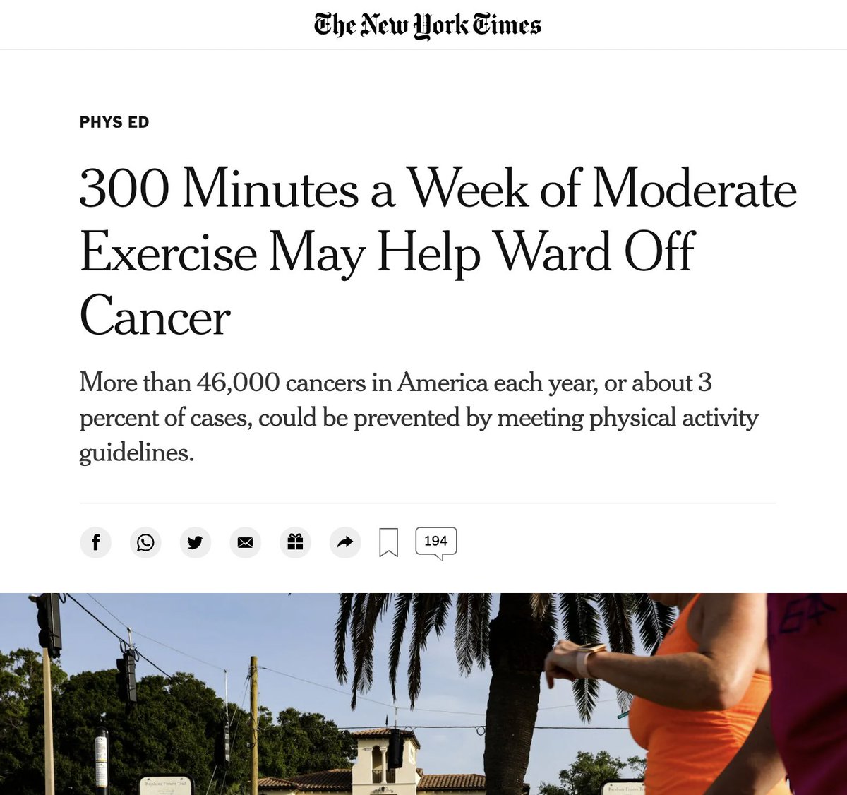 Casey's tweet photo. the endless benefits, physical and mental, of exercising. neither of my parents ever exercised.. like, at all.  zero.  but all of my siblings and i train like its our religion.  very thankful we all have that propensity. https://t.co/mchqo8wOns