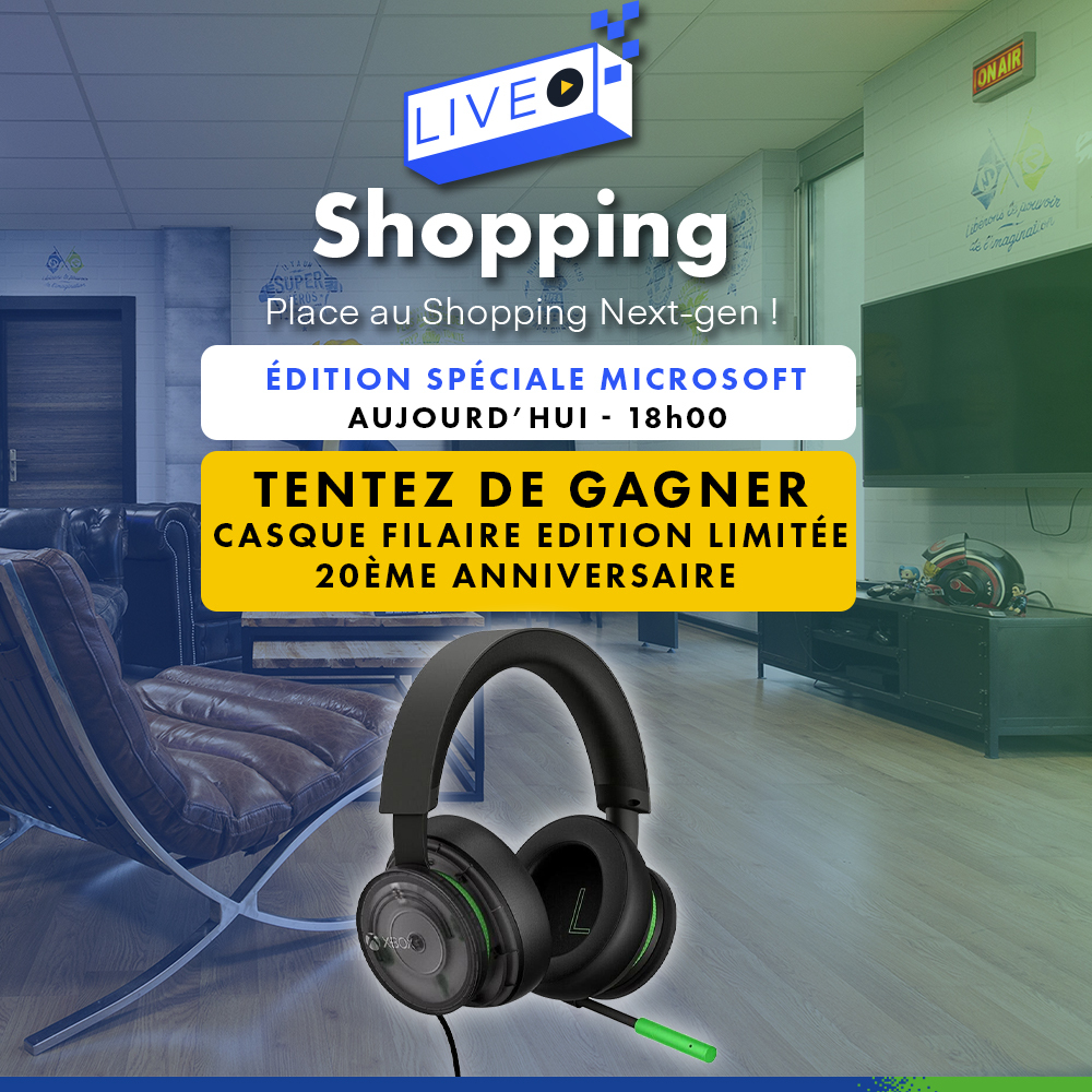 💚 30 minutes à attendre avant notre live-shopping spécial #Xbox ➡ micro.mn/3dmOyur

Pour l'occasion, on vous fait gagner un casque édition limitée 20 ans ! 

🟢 RT &amp; Follow <a href="/Micromania_Fr/">Micromania-Zing</a> &amp; <a href="/XboxFR/">Xbox FR</a>
🟢 Mentionnez un ami en réponse

Tirage au sort dans une semaine !