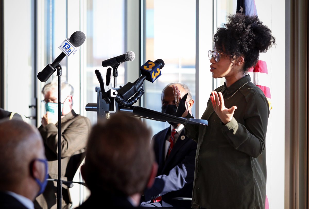 “What's most important about this plan is we begin to build that answer with Virginians — our neighbors, our community members, business owners — especially our historically disinvested communities,” said Ashley Montgomery, <a href="/hanburydesign/">Hanbury</a> designer and <a href="/_HamptonU/">Hampton University</a> alumna.