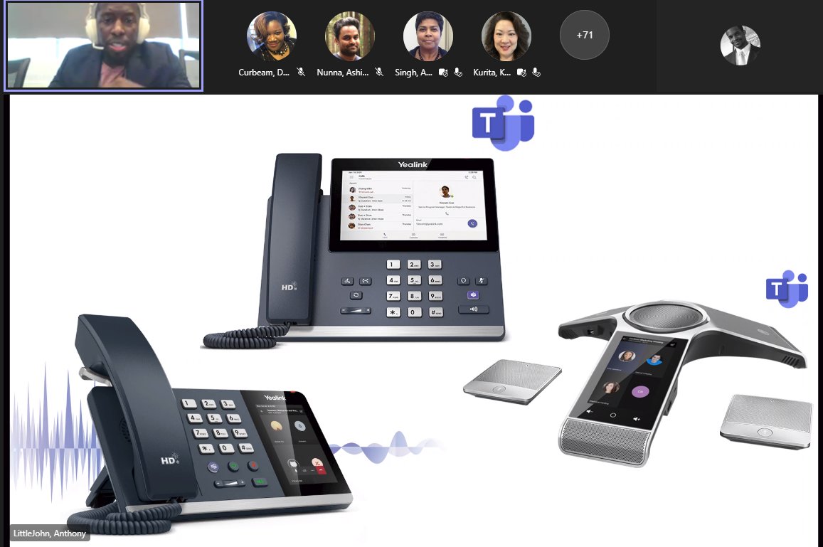 CoppinStateTech's tweet image. a preview of our new phones.... #yealink #teams #csutech