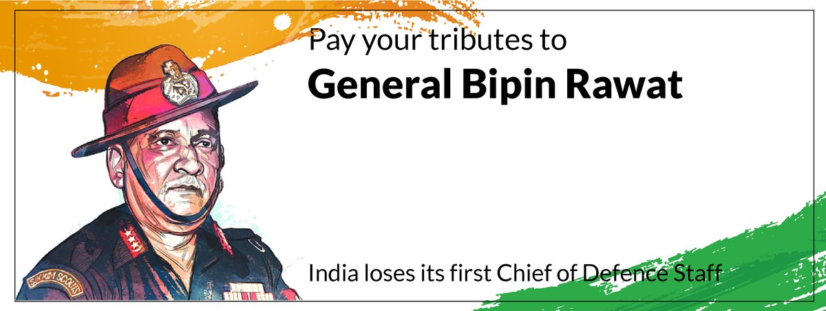 EconomicTimes's tweet photo. India’s first Chief of Defence Staff, General Bipin Rawat no more. Pay your tributes here https://t.co/Bf5y4UANxO 

#GeneralBipinRawat #RIP https://t.co/iUeuBvwlFT