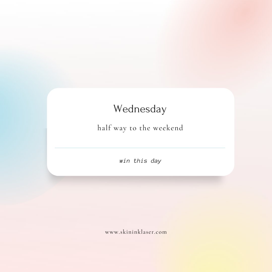 skininklaser's tweet photo. Wednesday half way to the weekend 😍 https://t.co/EVIDzMl5rn