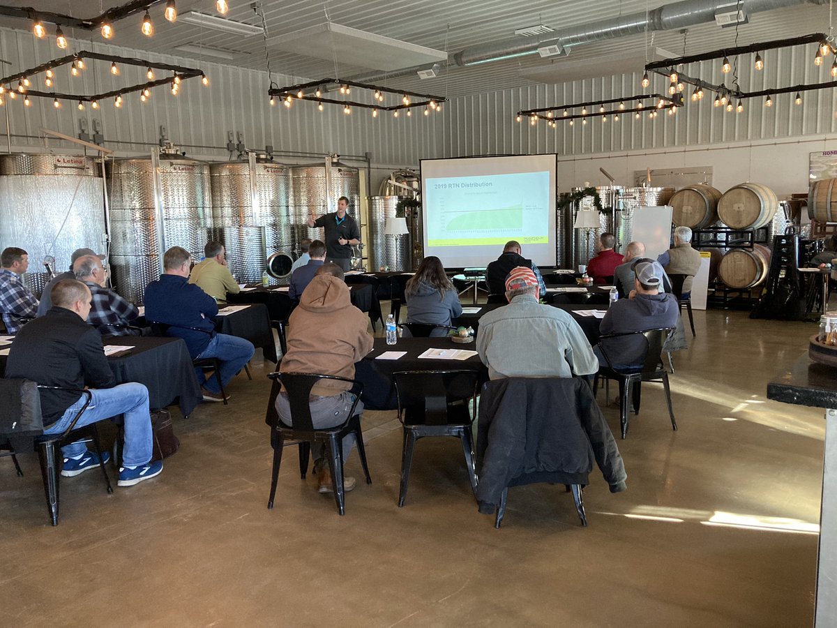 LegleiterRodney's tweet photo. Wrapping up our 2021 SciMax high yield management group discussions, thanks to Soldier Creek winery for the hospitality https://t.co/i4RX9I6KXo