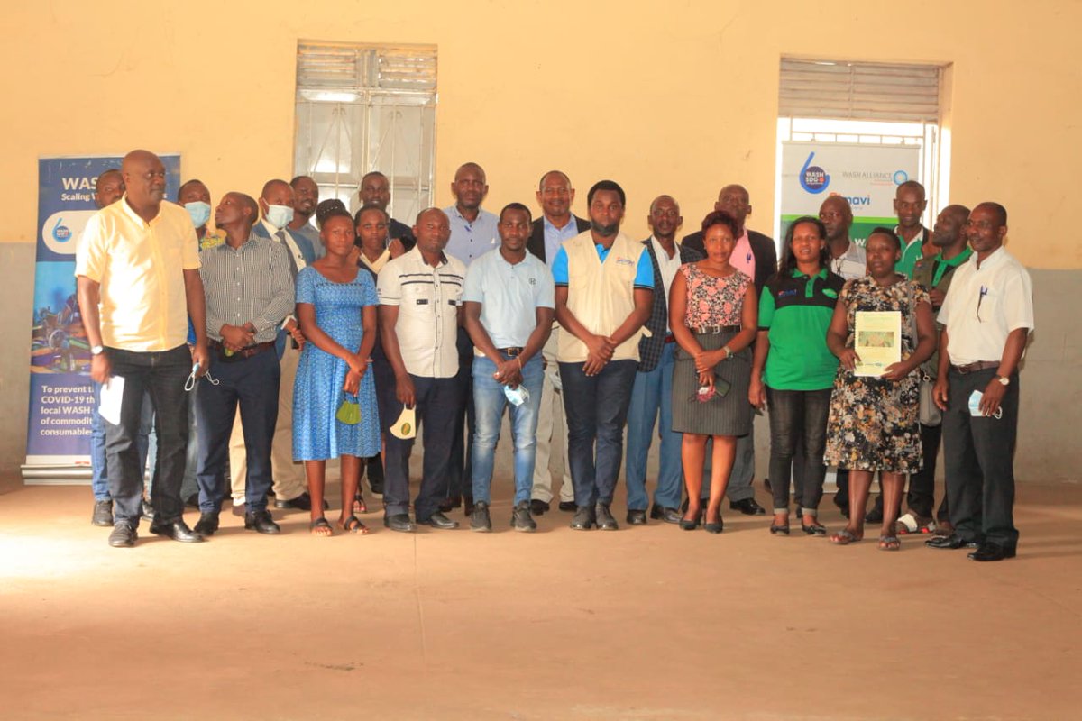 WASEU_Uganda's tweet photo. It was a powerful and successful event where the #WASHFirst program was closed and handed over to the District stakeholders in Ntoroko. Different district stakeholders were happy with WASEU's and JESE's interventions and contributions through this COVID-19 response program. https://t.co/1UfRwGx75T