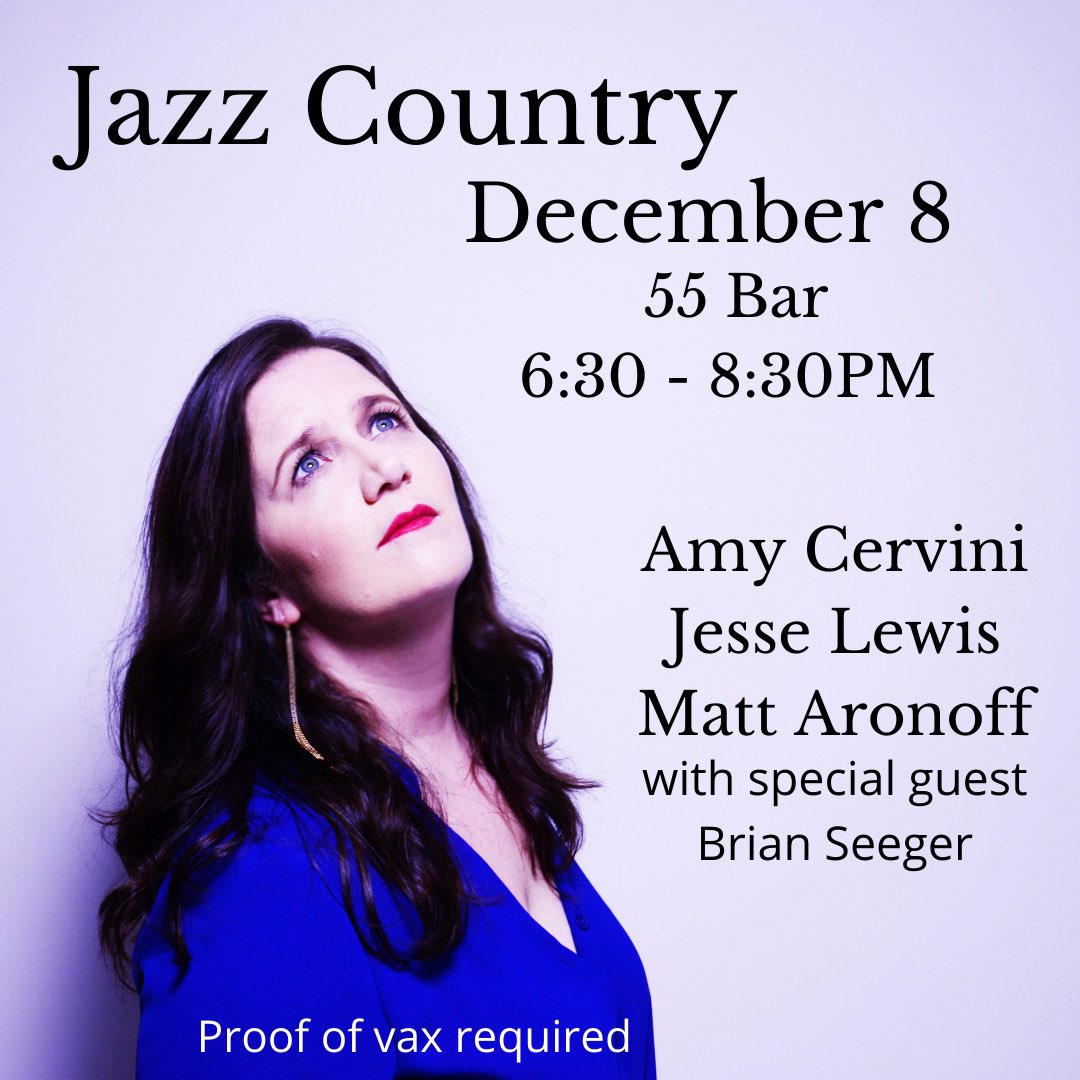 Tonight at 55 Bar in NYC. Jazz Country with <a href="/jesselewismusic/">Jesse Lewis</a> Matt Aronoff and special guest Brian Seeger. Would love to see you there. #livemusic #livemusicnyc