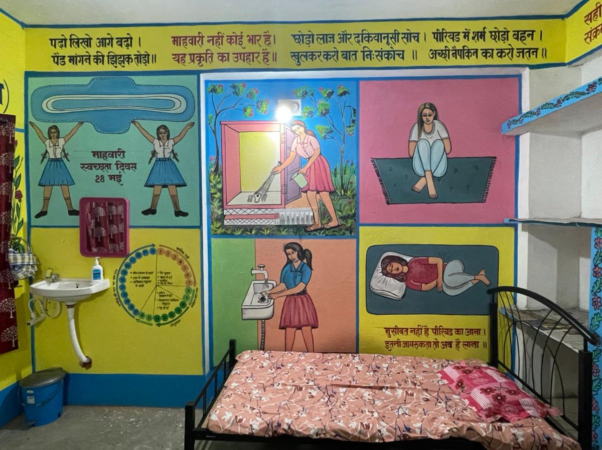 sbmgodda's tweet photo. Education dept has taken the initiative to set up MHM lab in KGBVs of Godda district through convergence with DWSM, Godda.  @dcgodda @premchandkumar @Swachhjhar #SwachhBharatAbhiyan #chuppitodoswastharaho #ODF+ https://t.co/4ploQWS278