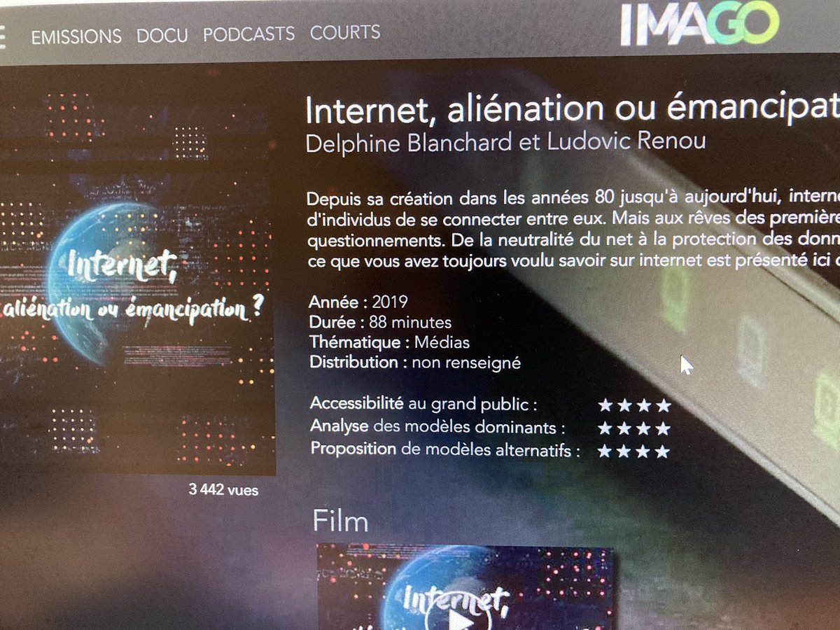 DelphineBlanch8's tweet image. [INSTANT AUTOPROMO]

👩‍💻 Entre 2018 et 2019, j’ai co-réalisé un documentaire sur le monde des internets !

📽 Ce docu vit sa vie ici ou là. Au gré des propositions.
Le sémillant @Affordanceinfo2 contribue à son succès.

Ce soir, il est projeté à Paris... Si le cœur vous en dit ⤵️