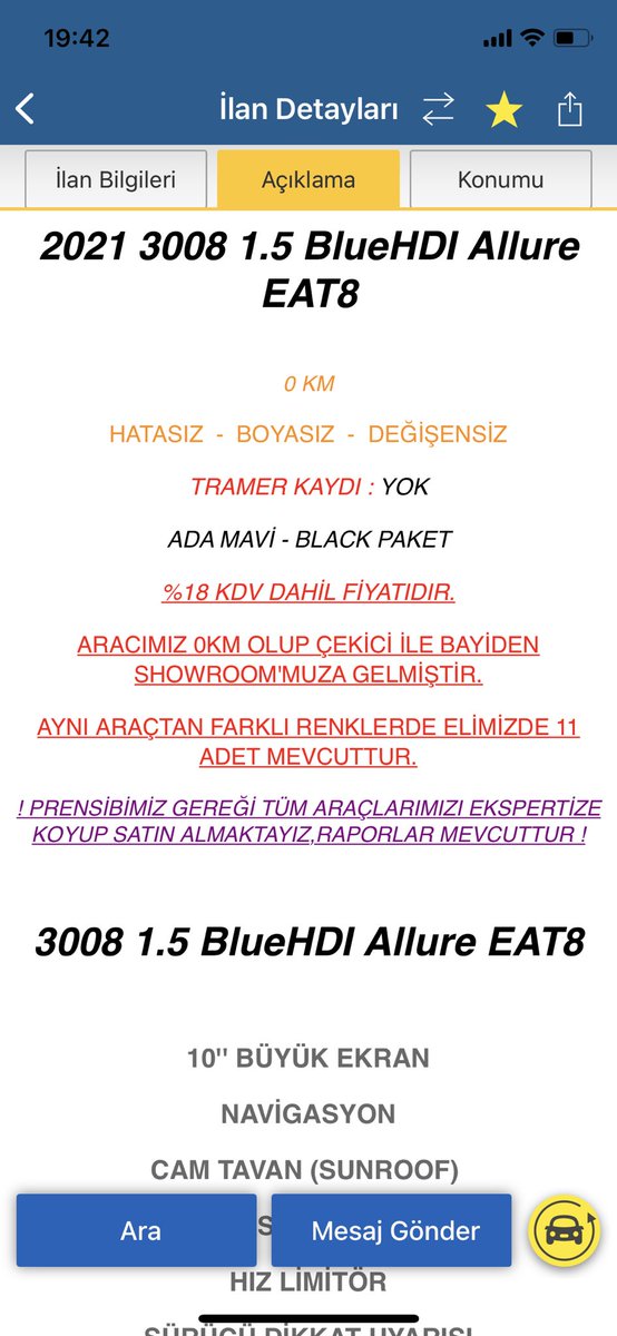 barisesen's tweet photo. Bayide 3008 araç bulamayanlar için galeride aynı araçtan sıfır km 11 tane daha varmış..🤔 https://t.co/lSp3fgYD1q