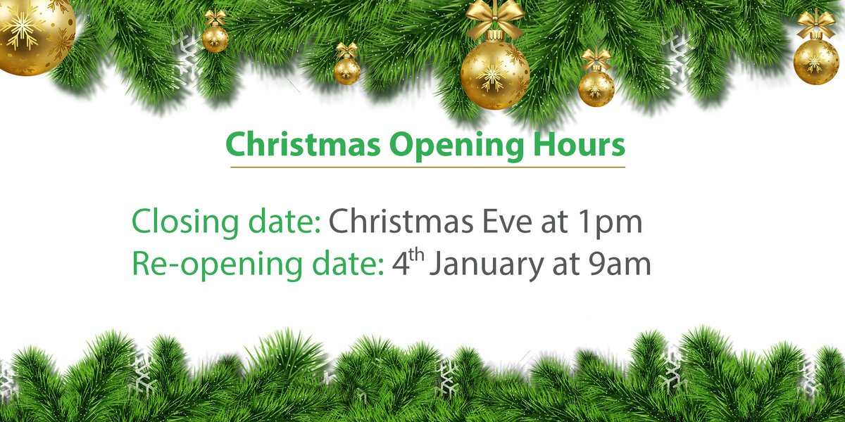 GasElecGroup's tweet photo. Please see below for our Christmas Opening Hours

#gaselec #christmasopeningtime https://t.co/2v2q6r57KK