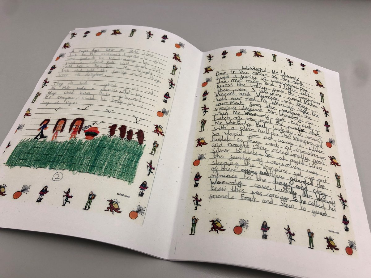 roalddahlmuseum's tweet photo. A big thank you to Class 2 at @peoversuperior who sent us this beautiful booklet and card after their Livestream Learning session!
We loved your ideas for new characters that could join Fantastic Mr Fox on his adventures!
#RoaldDahl #Learning #LivestreamLearning @headPSEprimary https://t.co/2nrpeBF5YM