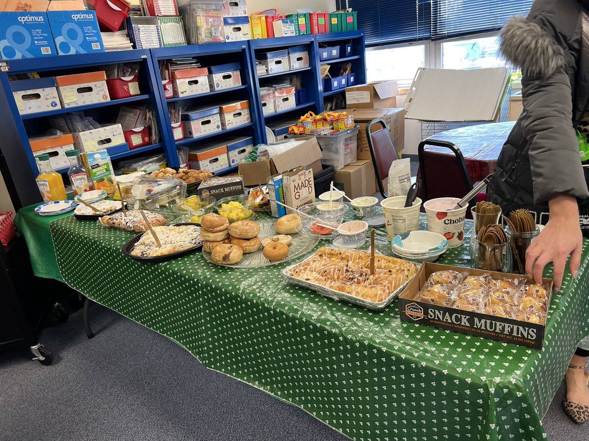 The 8th day before winter break is oh so sweet that we prepared our staff a breakfast treat! #SK12Days #SorrickCougars