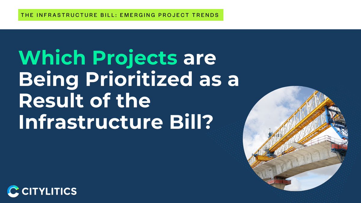 Which projects are already being prioritized because of the Infrastructure Bill? Check out @Citylitics’ latest article as we continue to track funding sources:
ow.ly/67eN50H6faI

#citylitics #infrastructure #governmentcontracting #governmentsales #transportationplanning