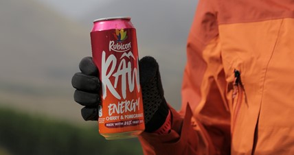 Whatever the day throws at you, face it head on with Rubicon
 RAW Cherry &amp; Pomegranate. Made with caffeine from a natural source. 
#RubiconRAW #BeAForceOfNature