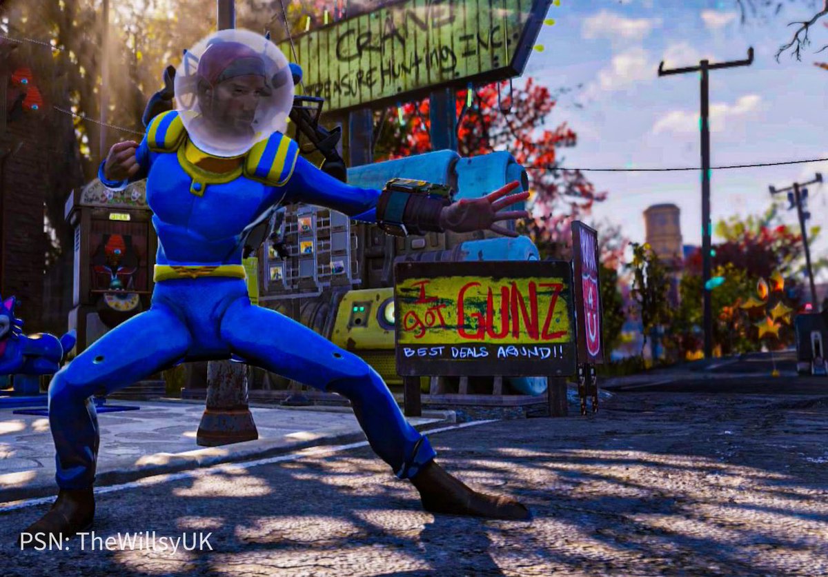 TheWillsyUK's tweet photo. In appreciation of of Captain Cosmos, I’ll be rocking the original outfits, PA’s and backpack from Season 1, Goodbye Dr Zorbo, you won’t win this time! #Fallout76 #Fallout #CaptainCosmos #FalloutSeason7 https://t.co/UAj2cqBgeC