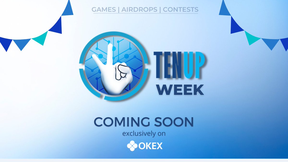 #OKExTUPWeek🙌🏼

Who's excited for TUP Week 2021? <a href="/TenupNation/">TenUpNation</a>🔵
See you tomorrow, stay tuned! 🔟

🔁Retweet to show $TUP support