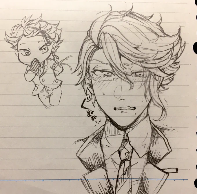 今日の講義の最中に絵を描きたい欲が爆発しちゃったんだよ、、、今日のこの時の講義、ノートこれしかないんだが、、、死じゃん
フロくんのミニキャラはタイムアップでした😇😇😇 