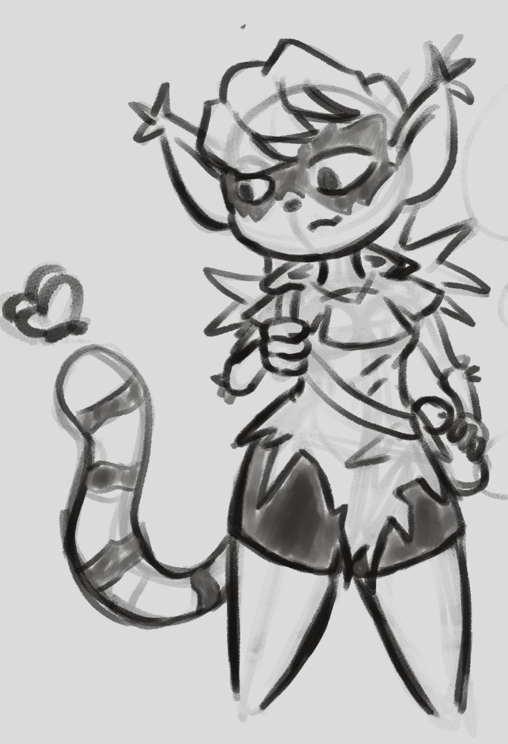 blantazmDraws's tweet photo. Am liking this lemur-girl thief more and more. https://t.co/c3Ps9WsLaf