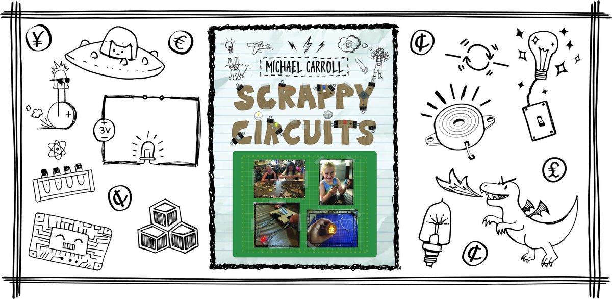 smartinez's tweet photo. " STEM Book of the Year for Me!" - A. Ford.
Scrappy Circuits by Mike Carroll @scrappymaker lets you in on a secret - the Dollar Store is a treasure trove of #STEM experiments in electronics! #Bescrappy #STEAM #dollarstore
https://t.co/tdfZ9ovbh2 https://t.co/9gdTUCxwjG