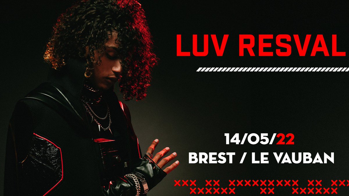 • 𝗟𝗨𝗩 𝗥𝗘𝗦𝗩𝗔𝗟 𝗔 𝗕𝗥𝗘𝗦𝗧 • Rdv le samedi 14 mai 2022 au Vauban à #Brest pour un concert bouillant 🔥
🎫Ouverture de la billetterie le 10.12.21 à 10h00 sur regie-scene.com /
<a href="/LuvResval6/">LuvResval</a> <a href="/ArachneeProd/">Arachnée Productions</a> <a href="/espacevauban/">Cabaret Vauban</a>