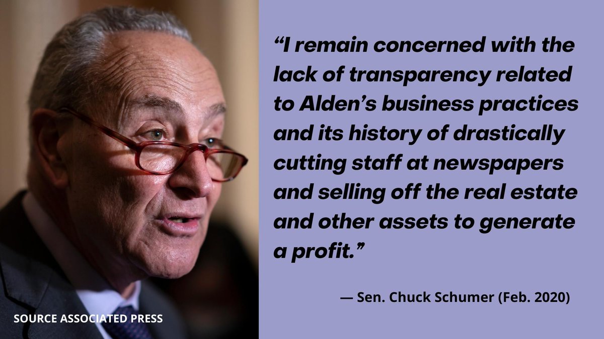 GuildEmpower's tweet photo. Why should @LeeEntNews #SayNoToAlden?

Because elected officials have spoken out against the hedge fund’s shady business dealings and the danger it poses to our democracy. https://t.co/tVKFpb36nQ