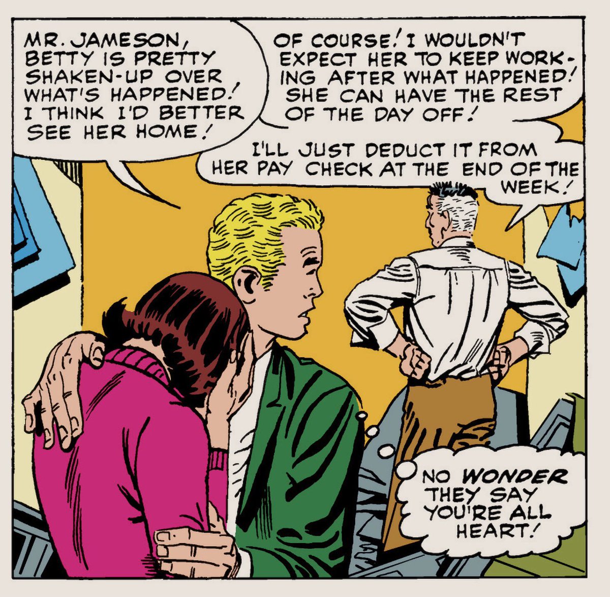 J. Jonah Jameson, Betty Brant and Ned Leeds, Amazing Spider-Man 29 (October 1965)