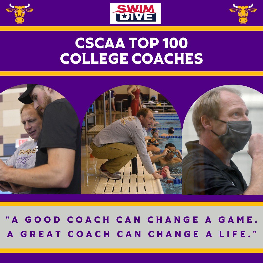 CoachMacQuarrie's tweet photo. CSCAA Top 100 Greatest College Coaches and we have TWO on the list.

Congratulations Coach Kuster and Coach Sam! 🐮🏊🏼‍♀️🏊🏼‍♂️

#EphPride #CSCAA100 https://t.co/y8fuFIUiIN