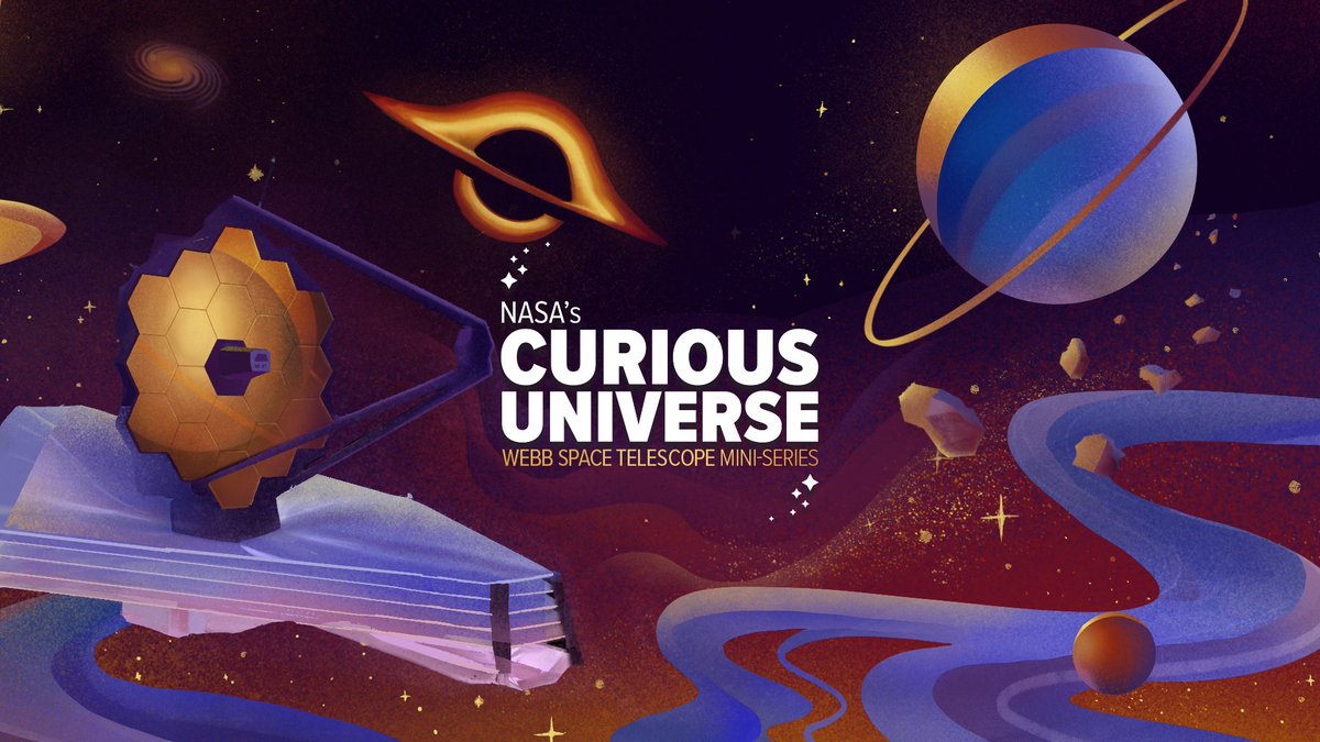 NASA's Curious Universe cover art for the Webb Space Telescope mini-series