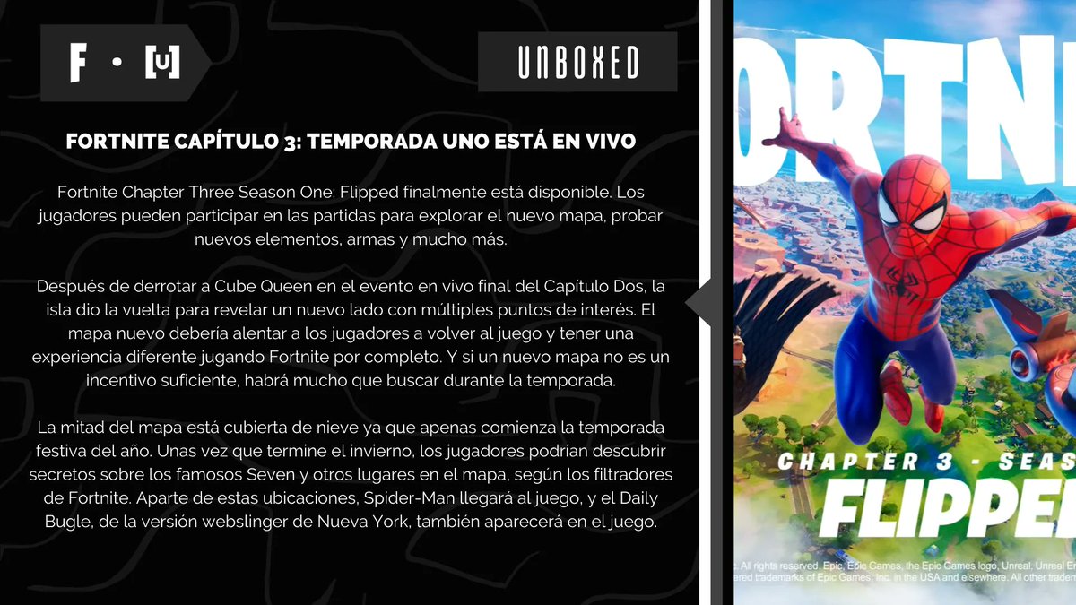 #UXRec | #Chapter3 de #FortniteFlipped ya está disponible 🔥

#Fortnite