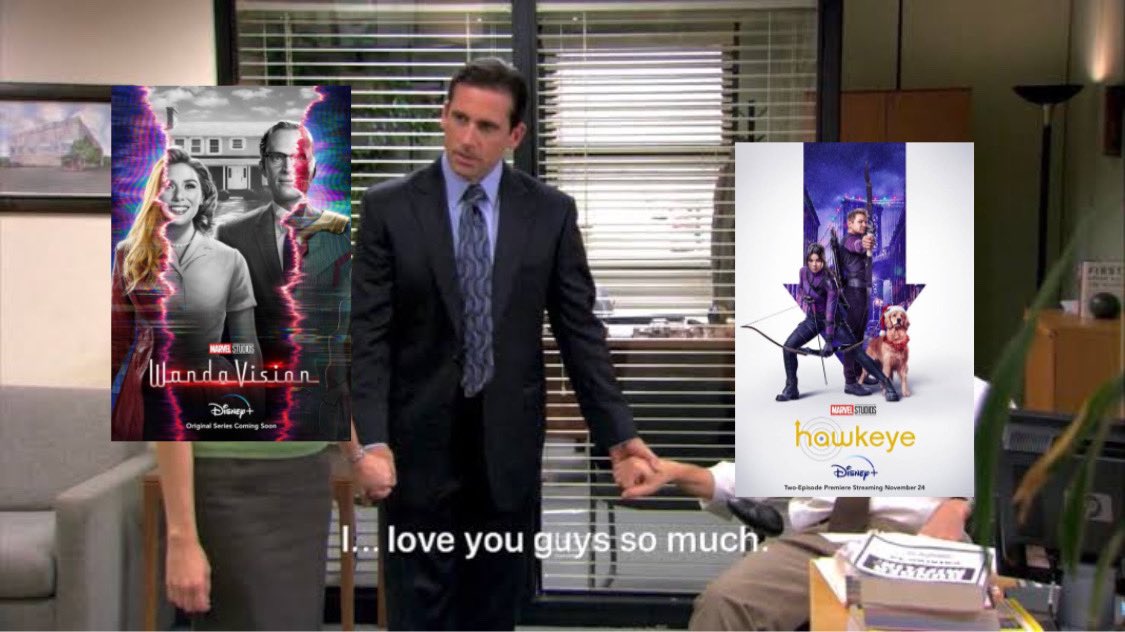 itsjustanotherx's tweet photo. Yes, it’s true. WandaVision and Hawkeye are my favorite Disney+ shows. https://t.co/DNGrCUrJQJ