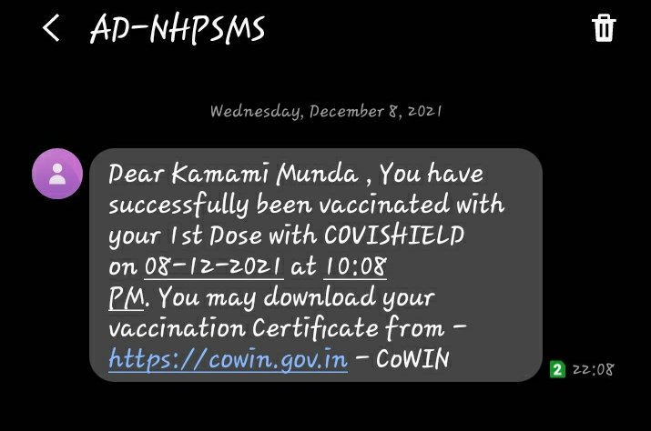 _sharmanikhil's tweet photo. @MoHFW_INDIA @mansukhmandviya @COVIDNewsByMIB @Cyberdost this person is misusing my number for his vaccination I received OTP without registering on Cowin and even I didn't share with anyone.. https://t.co/58EuWlzGos