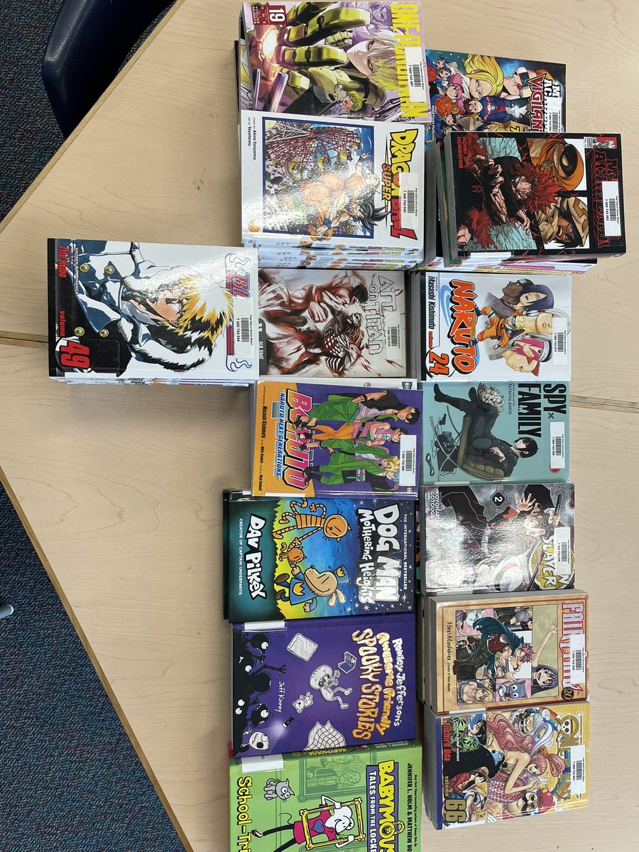 EaglePlainsLLC's tweet photo. A pretty big but only partial order of Manga with a sprinkling of graphic novels arrived today! Getting them ready as I tweet!  @eagleplainsps https://t.co/tqpn4U1j6r
