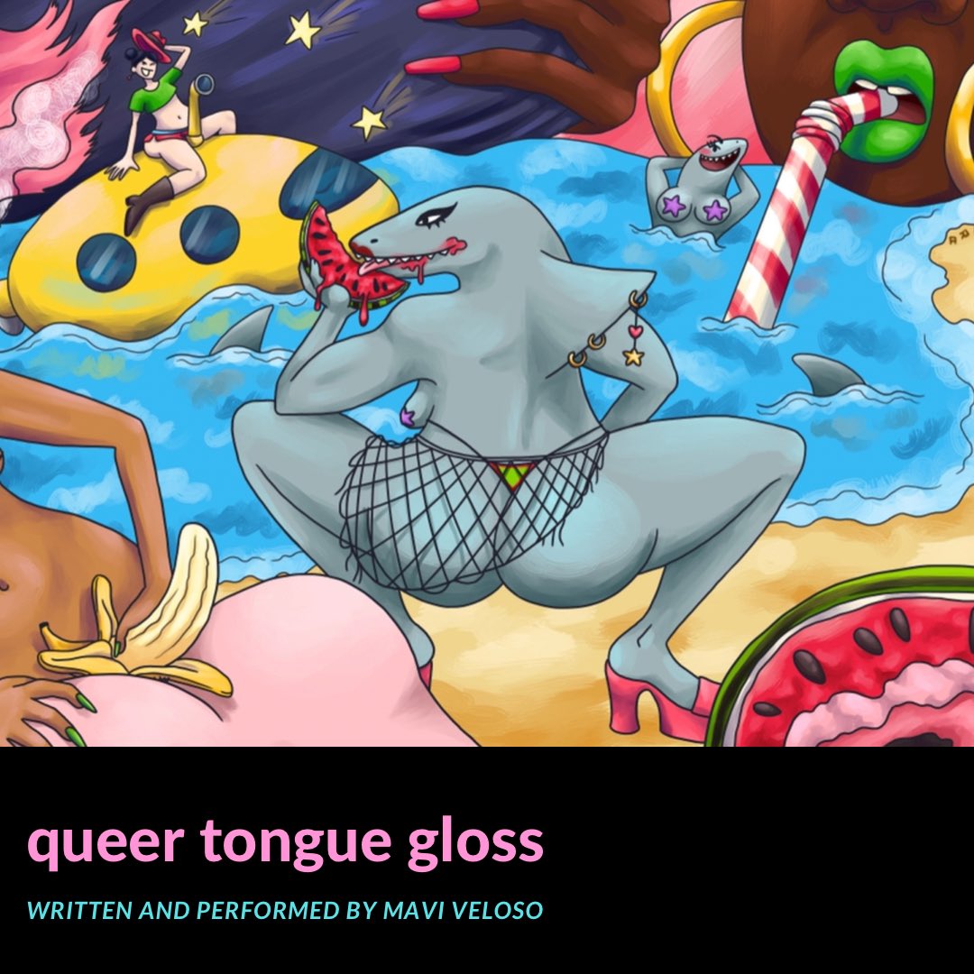 Arts_Everywhere's tweet photo. “Mavi Veloso’s queer trans language is always in flux, twisting Brazilian Portuguese and English phrases into new contortions that coat the tongue in a queer kind of gloss.” Have a listen here: https://t.co/fh6LumiTtc #trans #queerlanguage #poetry #prose @maviveloso https://t.co/dWTBLRzmmz