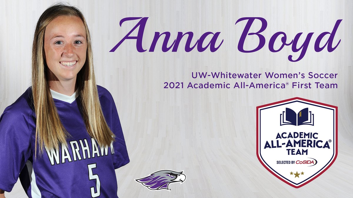 Anna Boyd has been selected first team Academic All-America® by <a href="/CoSIDAnews/">College Sports Communicators</a> for the second consecutive year: bit.ly/3EJgpBi

#d3soc | #PoweredByTradition