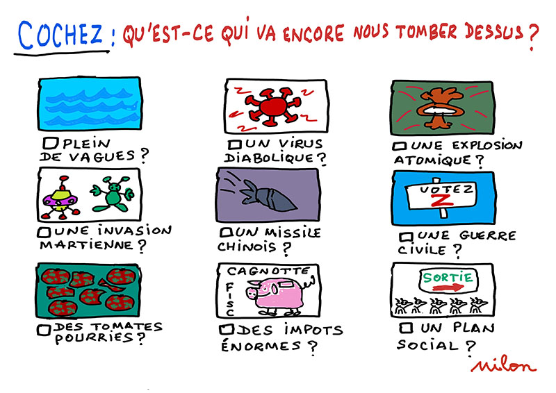 Le dessin lamineducoach du jeudi 9 décembre 2021:
" des prévisions catastrophiques !!!!!!! "