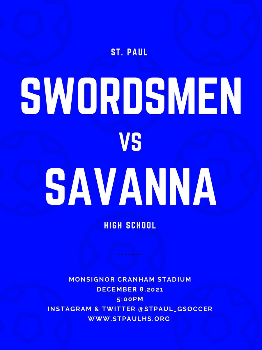 MATCH DAY! #Swordsmen host <a href="/SavannaSchool/">Savanna High School</a> this afternoon. See you there! ⚔️⚽️ #MatchDay #GameDay #CIFSS #PreSeason <a href="/SGVNSports/">Fred J. Robledo 👨🏻‍💻</a> <a href="/James_Escarcega/">James Escarcega 📈🏈🏀⚾️🥎 🤼🤽🏽‍♂️🏊🏼‍♀️🏌🏻⚽️</a> <a href="/ReporterVince/">Vincent Nguyen</a> <a href="/SoCalVarsity/">SoCal Varsity</a> <a href="/SPHSSports/">@SwordsmenAthletics</a> <a href="/StPaulSwordsmen/">St. Paul High School</a>