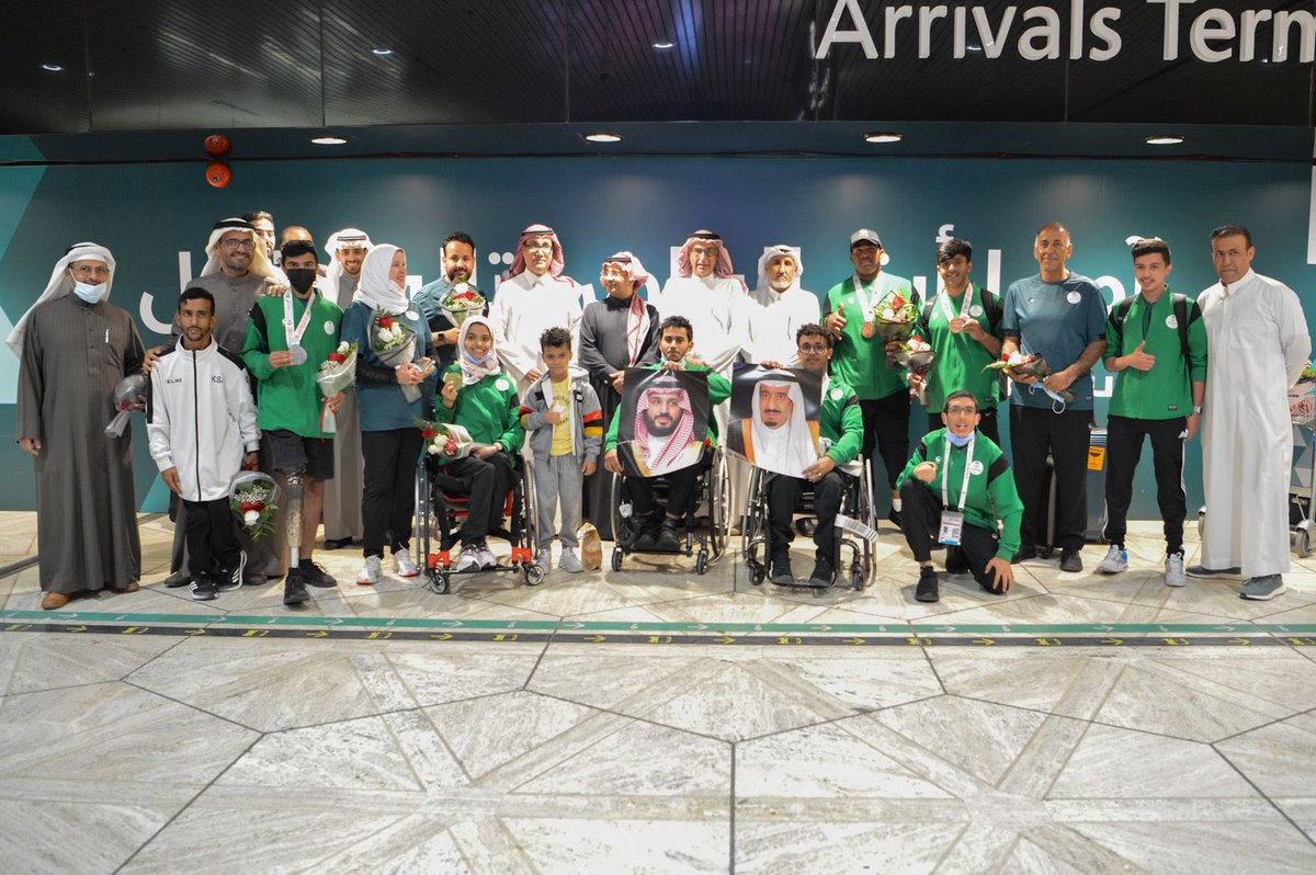 paralympic_sa's tweet photo. لاعبو الأخضر نالوا ١٩ ميدالية في المحفل القاري ..
   منتخبات السعودية تصل الرياض بعد ختام مشاركتها في دورة الألعاب البارالمبية الآسيوية للشباب بالبحرين.

https://t.co/NxPbfgxRoG
#هذه_البارالمبية https://t.co/NiPO6PD6a6