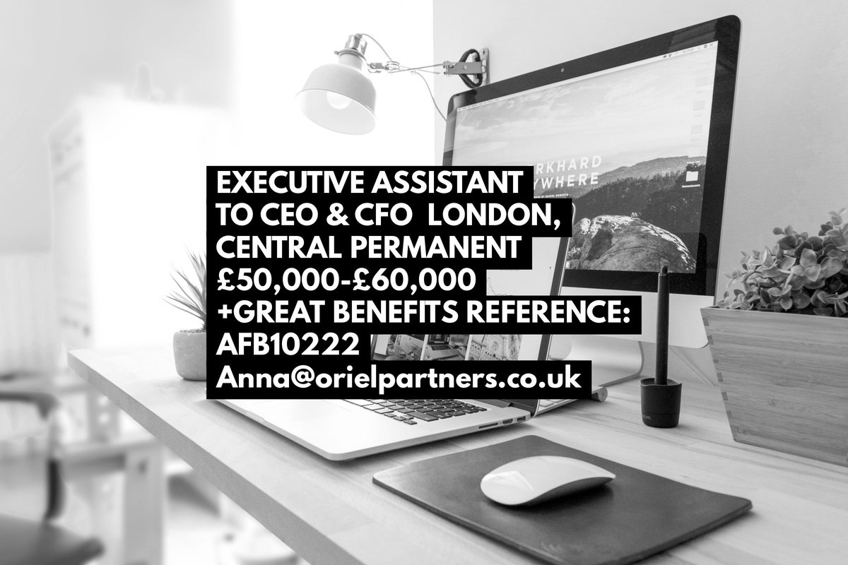 orielpartners.co.uk/job-board/deta… #executiveassistant