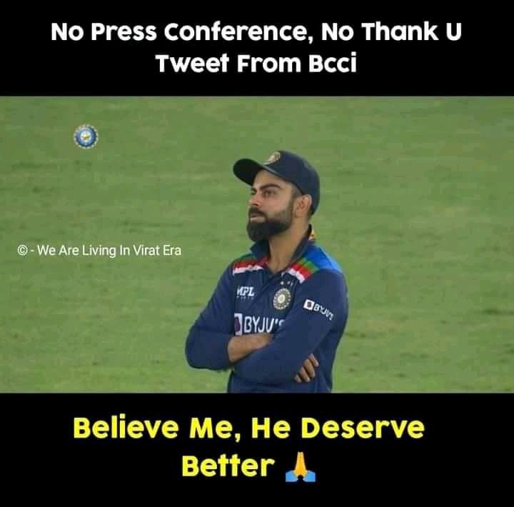 shame on u bcci 
#Virat