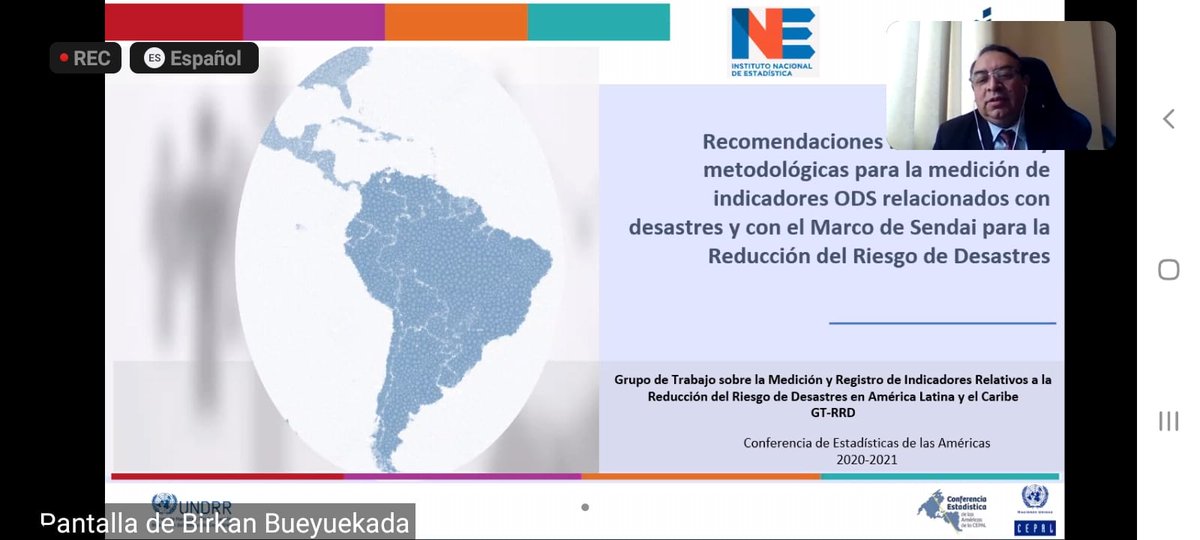 pjosabad's tweet photo. Today in Technical Forum on #SendaiFramework Monitoring #UNDRR, a brief presentation of the activities of Disaster-related statistics Working Group #GTRRD 🇧🇴🇨🇱🇨🇴🇨🇺🇪🇨🇲🇽🇵🇾🇵🇪🇩🇴Statistical Conference of the Americas #SCA #eclac_un @UNDRR_Americas https://t.co/eJNAiFpPmK