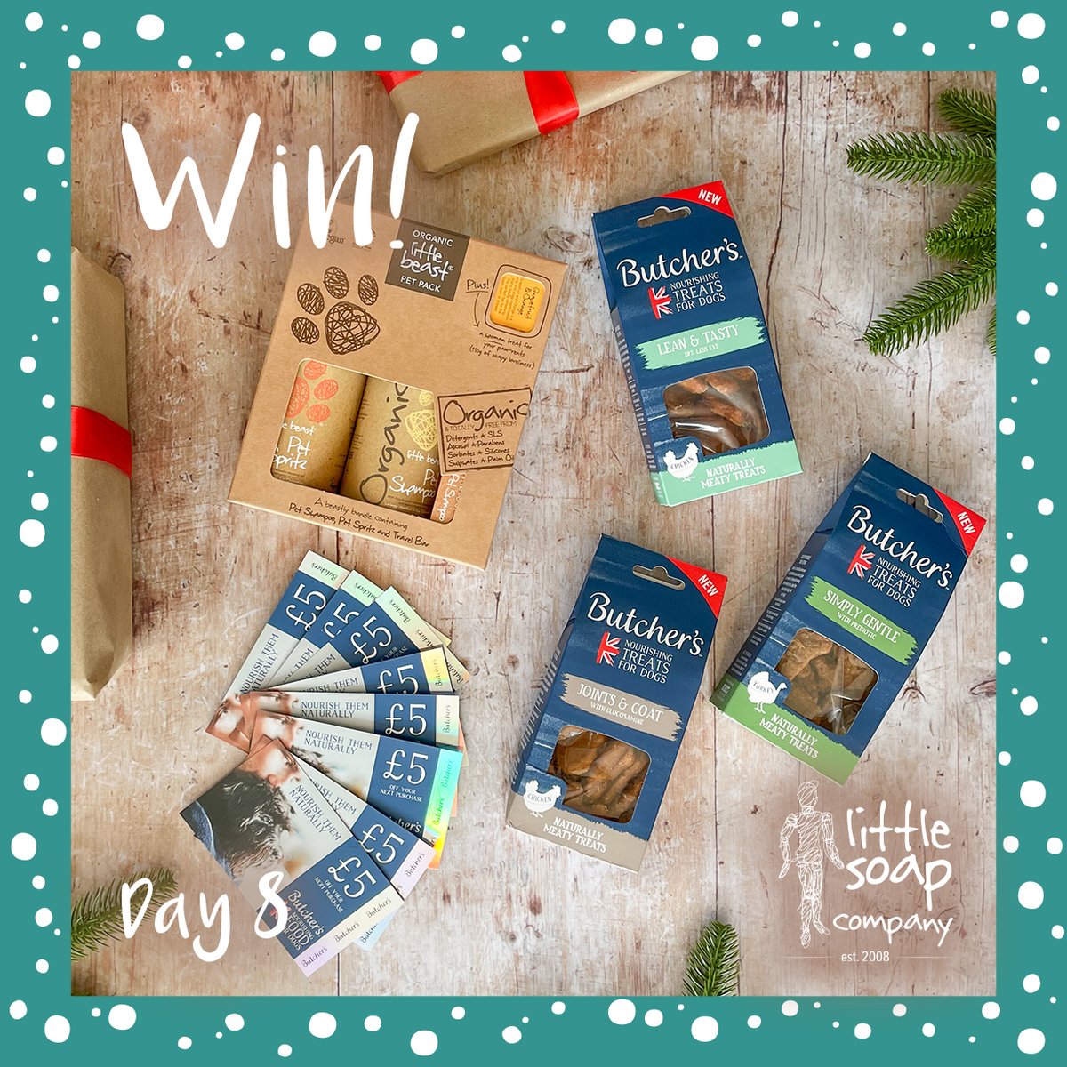 Day 8 of our #12DaysofXmas giveaways!

To #win this pet package:
Like this post, follow us &amp; <a href="/butchersdogfood/">Butcher's Dog Food</a> and tag a friend below!

Closes 09/12/21 at 5:30pm 

For full T&amp;Cs head to our pinned tweet 🧼

#giveaway