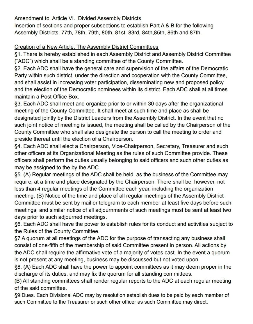 LocalDemsNY's tweet photo. We have some unfinished business, mainly to get Assembly District Committees (for CC members to meet at Assembly level) and to split Assembly Districts into parts. 

Let's see how it goes! https://t.co/VjHS78SiaZ