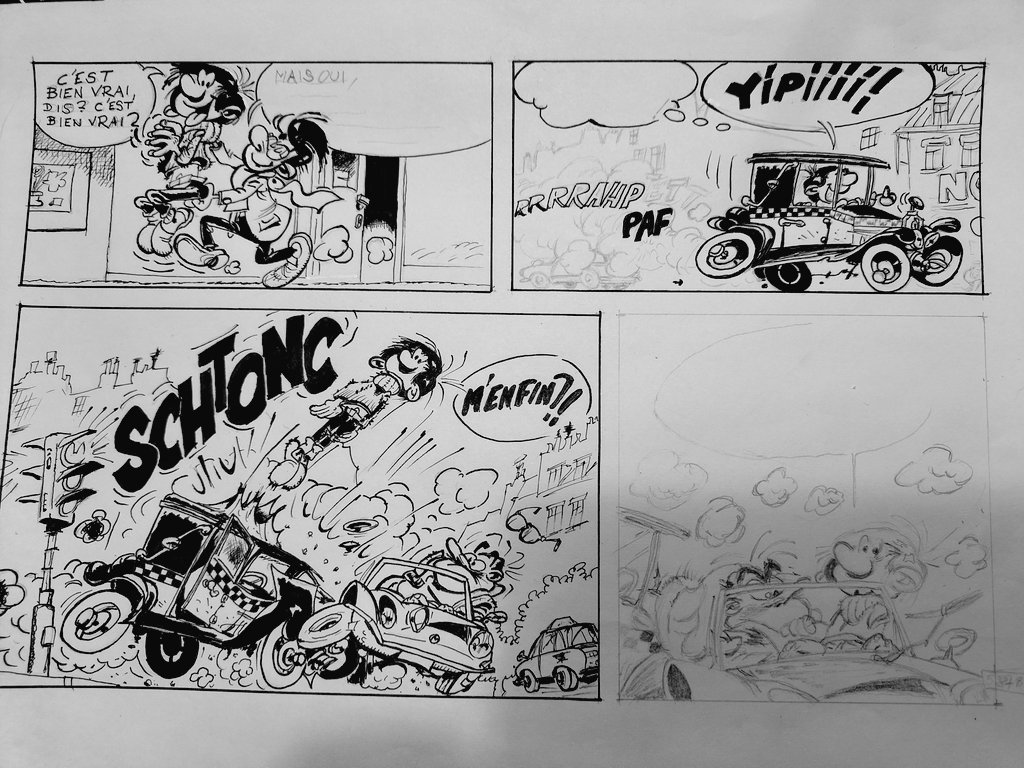 NicolasKoch76's tweet image. #dessin #Lagaffe #encrage #inking #drawing