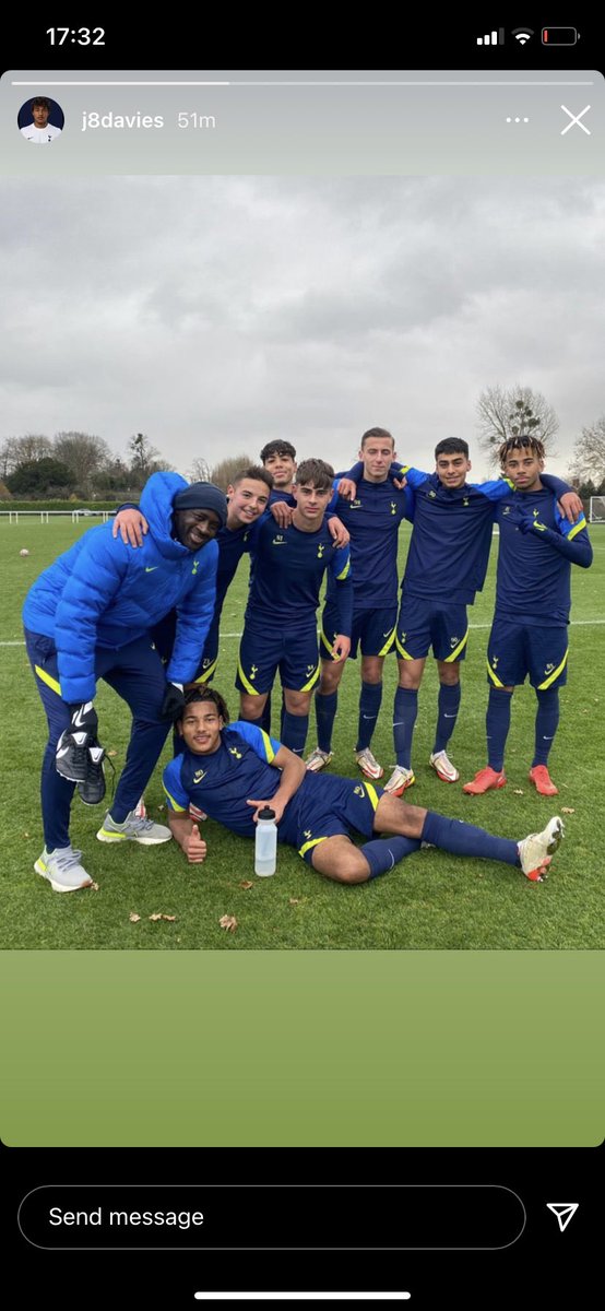Yaya Toure at Hotspur Way today alongside Ollie Turner, George Abbott, Renaldo Torraj, <a href="/Charliesayers3/">Charliesayers</a> William Andiyipan, Maxwell Mcknight &amp; <a href="/jezdavies8/">J8davies</a> #COYS