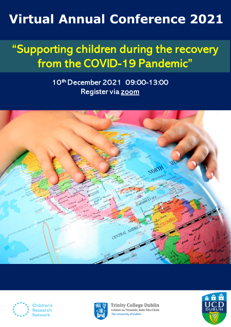 CRNINI's tweet photo. Researchers who are exploring issues affecting childhood, adolescence or young adulthood (up to age 25) in the recovery from the pandemic will be presenting their work @CRNINI @TCD_TRiCC @UCDCHilD annual conference. Register for this free event on Friday:https://t.co/xtQg5uNGQt https://t.co/R70PqESAqd