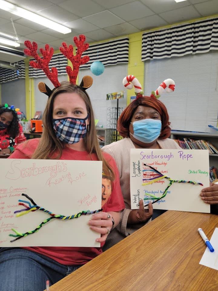 DrTameraRCarter's tweet photo. We want everyone to be life long learners like us! Professional development never looked so good! Thank you Coach Kendra Murray! #presentengagedconnected #TeamSelmaConnected #professionaldevelopment #readingrope #LETRS @Ajohn_ARI https://t.co/kYJ6H8ztNg