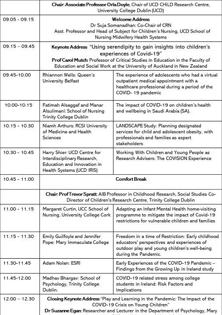 CRNINI's tweet photo. Researchers who are exploring issues affecting childhood, adolescence or young adulthood (up to age 25) in the recovery from the pandemic will be presenting their work @CRNINI @TCD_TRiCC @UCDCHilD annual conference. Register for this free event on Friday:https://t.co/xtQg5uNGQt https://t.co/R70PqESAqd