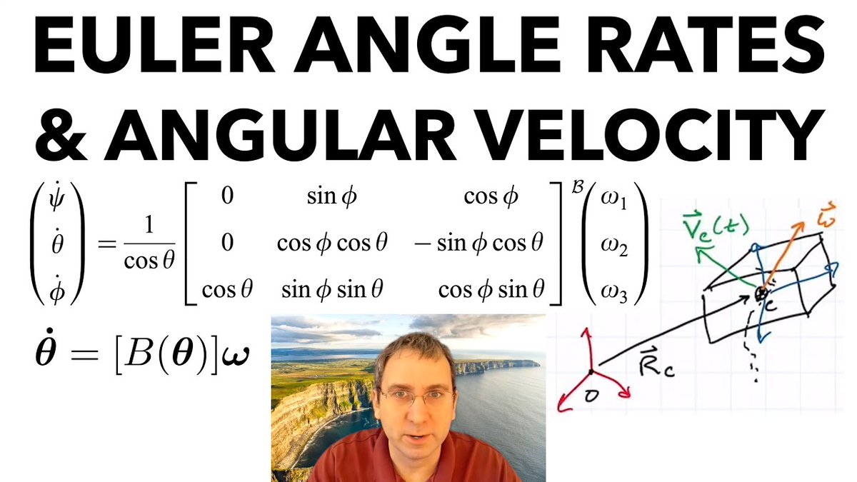 RossDynamicsLab's tweet photo. Free course on Space Vehicle Dynamics🛰for those new to satellite attitude dynamics, estimation, and control, in short topical videos🚀
► Video list https://t.co/ifEWnLxOFo
#aerospace #space #engineering #EulerAngles #physics #RigidBodyDynamics https://t.co/PVhfZeOfYP